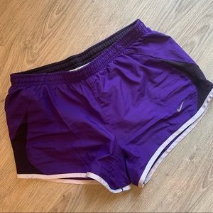 Nike dri-fit tempo running shorts purple S